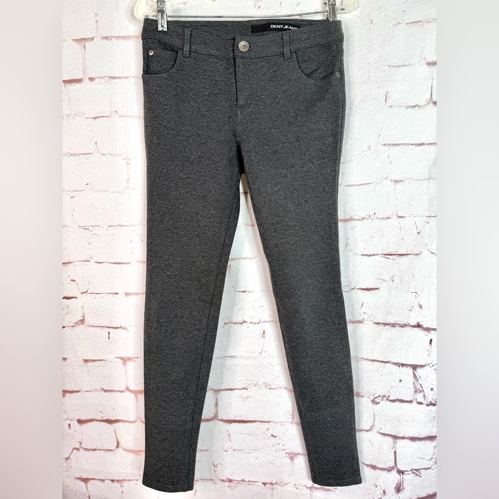 DKNY Charcoal Grey Slim Fit Legging Pants size 4 - Picture 2 of 15